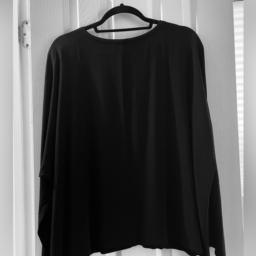 Eileen Fisher long sleeve black pull over